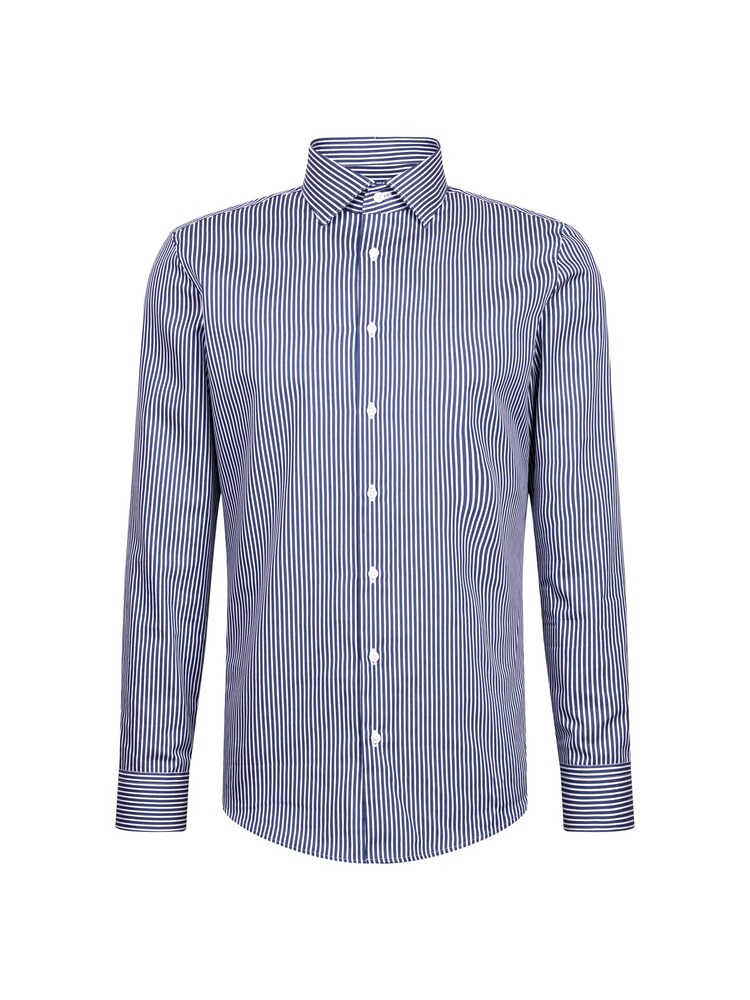 SEIDENSTICKER Businesshemd 'Schwarze Rose' Herren Größe 41 dunkelblau / weiß