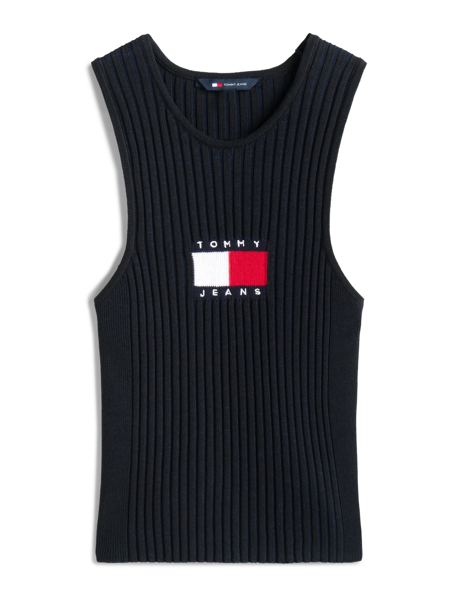 Tommy Jeans Stick felső  sötétvörös / fekete / fehér akciós termékkép 1