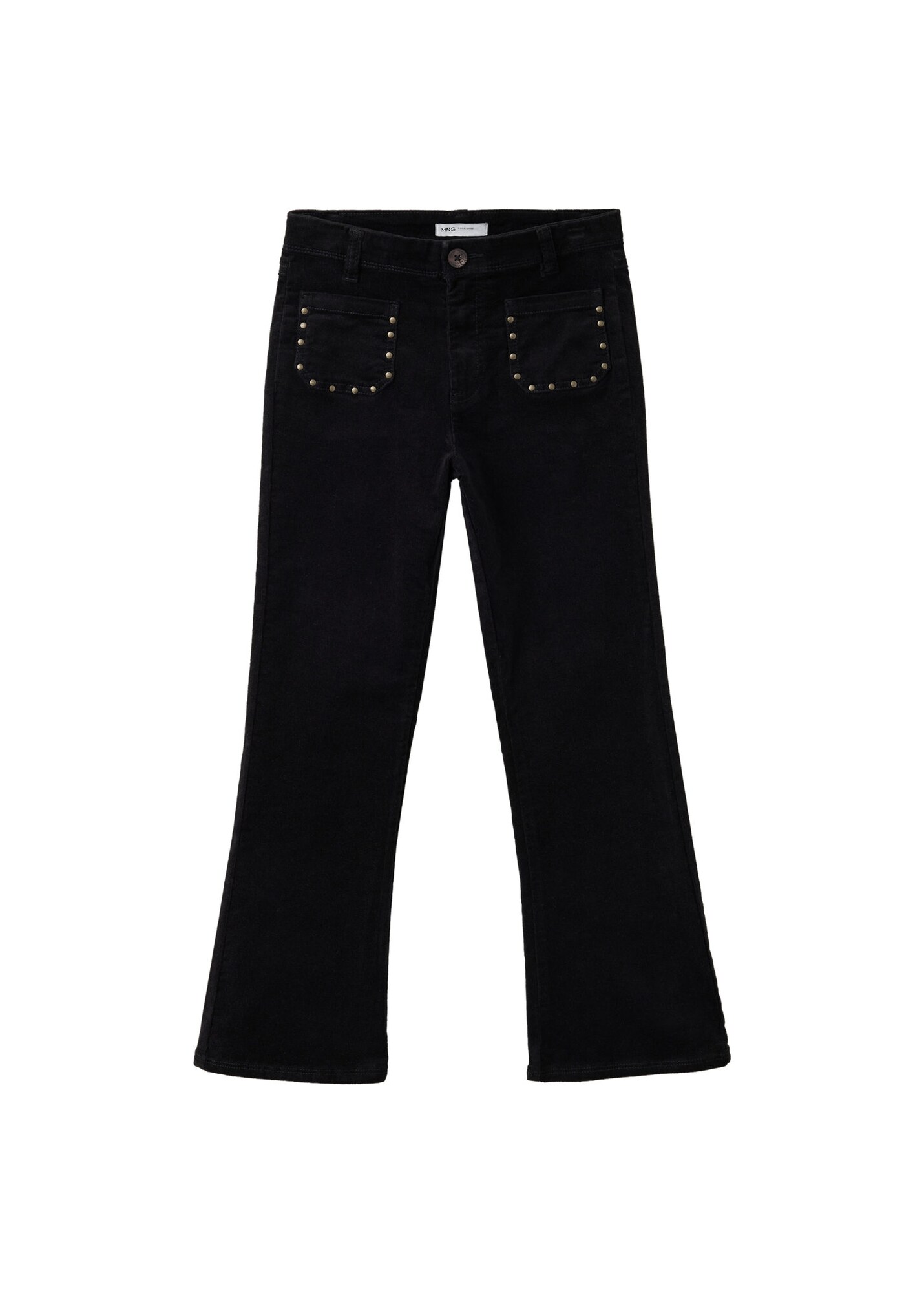 MANGO KIDS Hlače 'FROSTY' crna