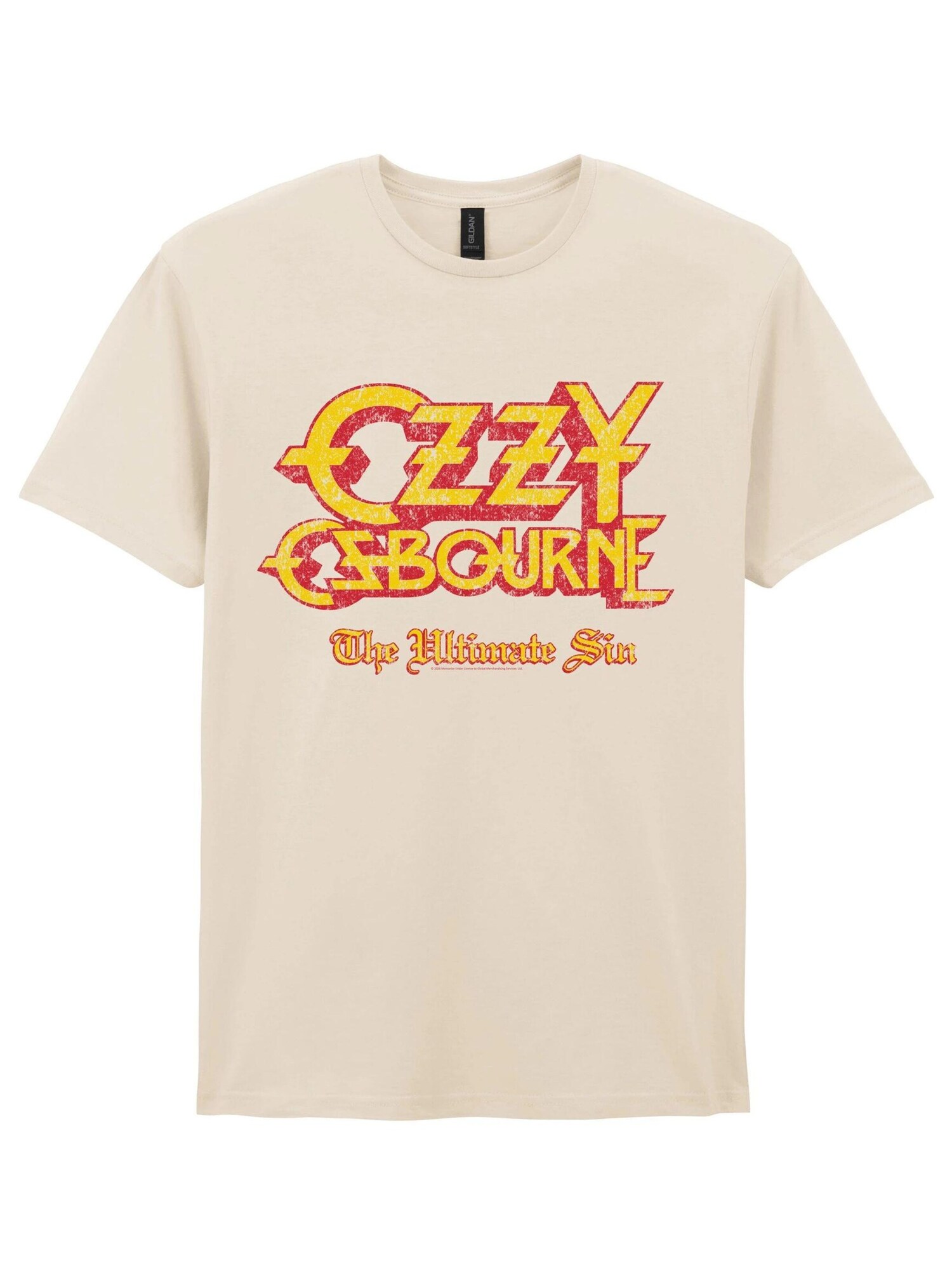Rockshirts Camiseta 'Ozzy Osbourne Logo Ultimate Sin T-Shirt' blanco natural – imagen 1