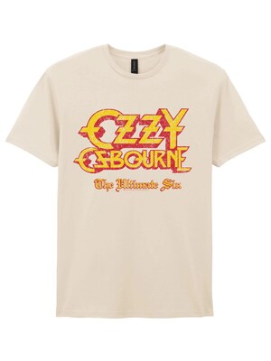 Rockshirts Camiseta 'Ozzy Osbourne Logo Ultimate Sin T-Shirt'  blanco natural