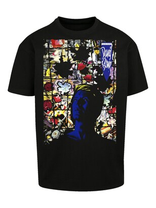 F4NT4STIC Shirt ‘David Bowie Tonight Album Cover’ Gemengde kleuren / Zwart