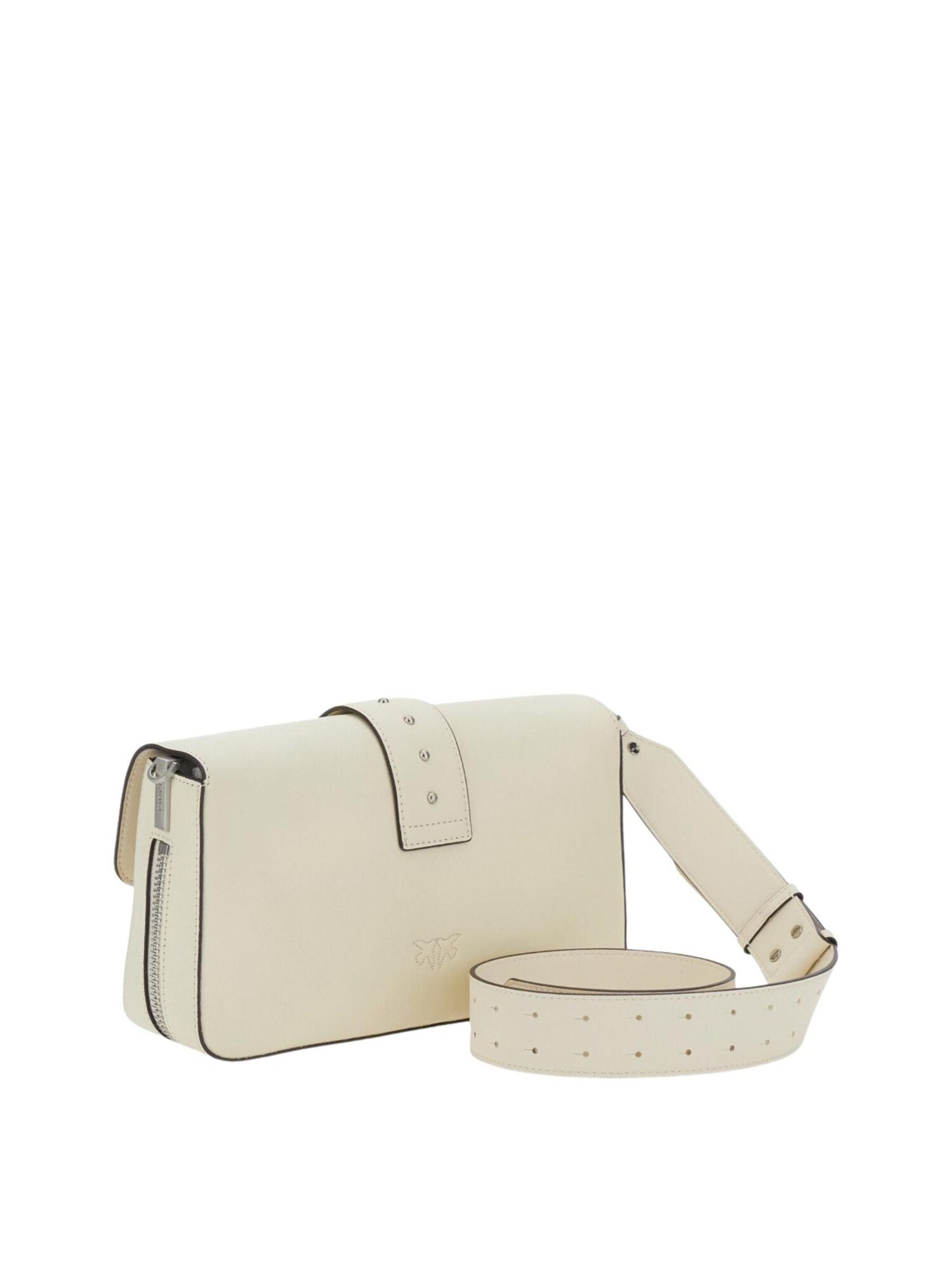 PINKO Bolso de mano 'Love One Slouchy Zip Classic V'  blanco