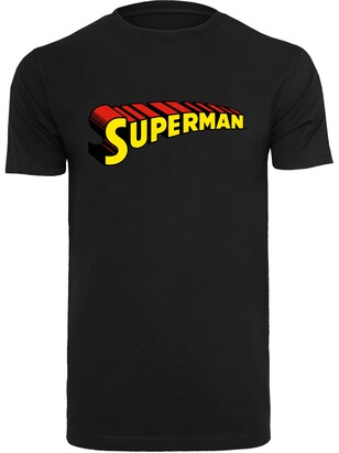 F4NT4STIC Shirt ‘DC Comics Superhelden Superman Telescopic Loco’ Geel / Rood / Zwart