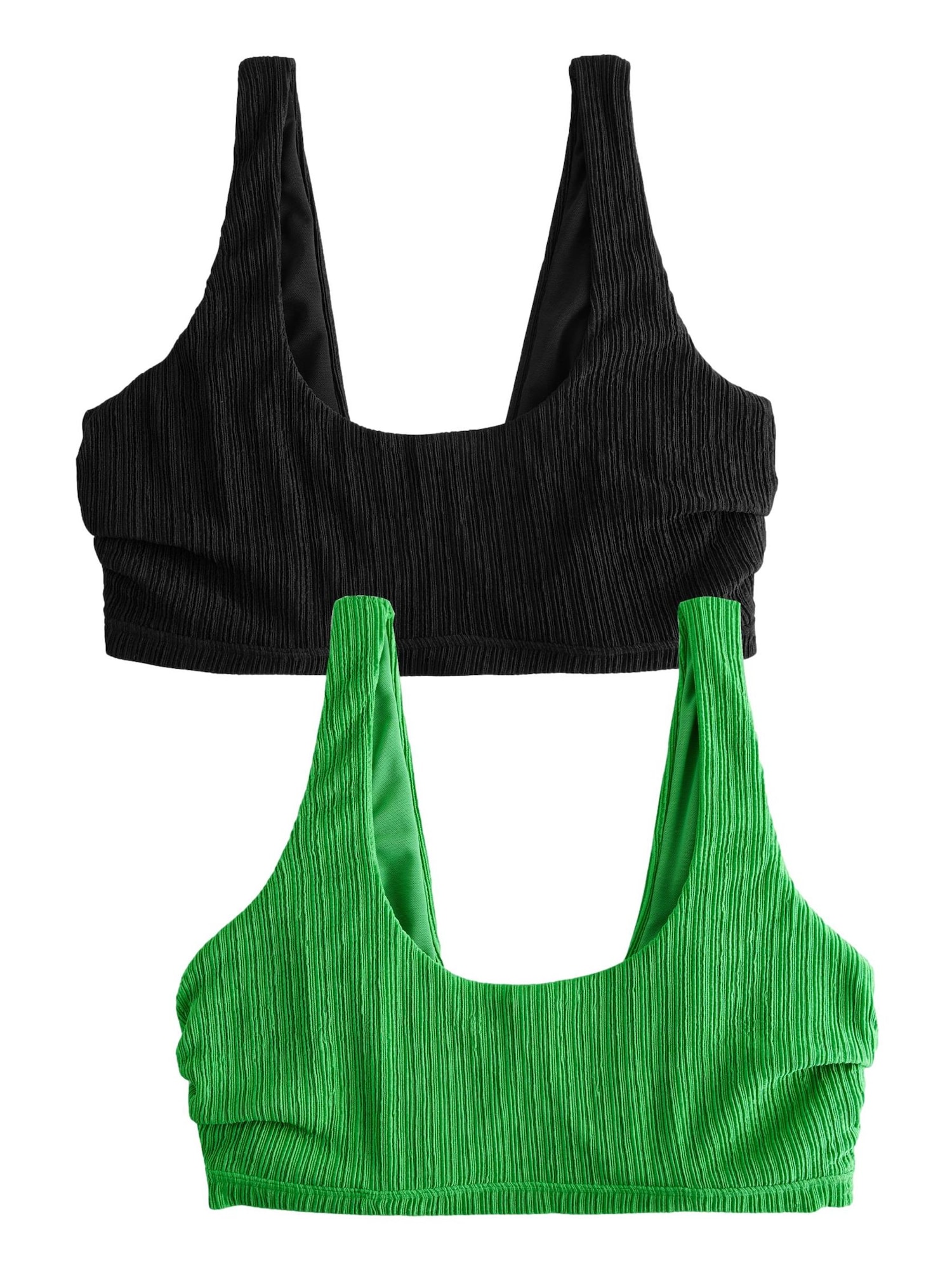 Next Sutien costum de baie  verde / negru