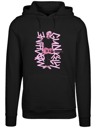 F4NT4STIC Sweatshirt ‘Machine Gun Kelly Full Body’ Pruim / Zwart