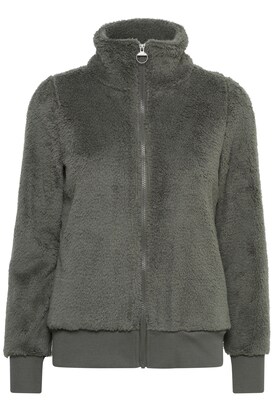 Oxmo Fleece jas ‘Anneka’ Donkergrijs