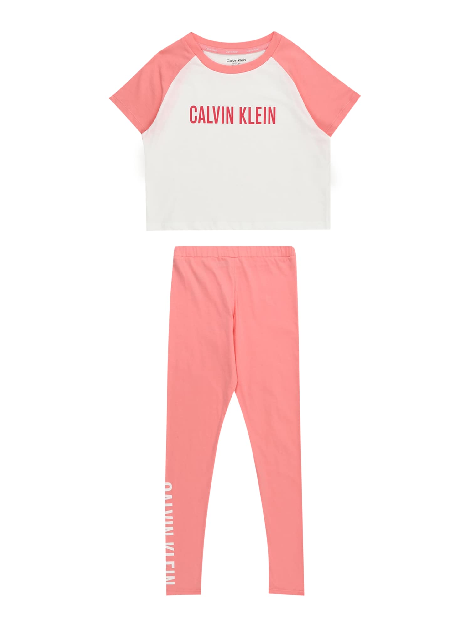 Calvin Klein Underwear Pidžama set 'Intense Power'  roza / roza / bijela