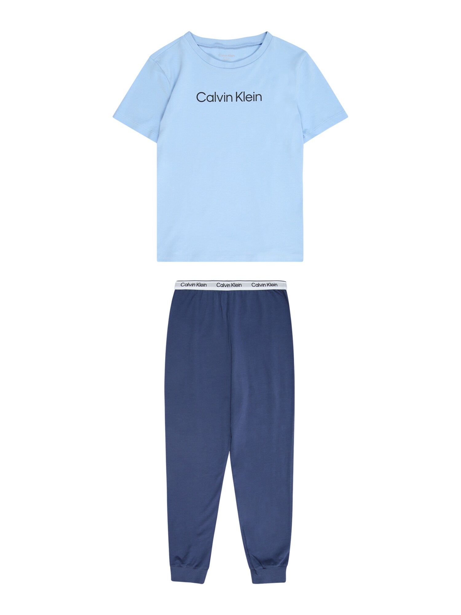 Calvin Klein Underwear Pyžamo  tmavomodrá / svetlomodrá