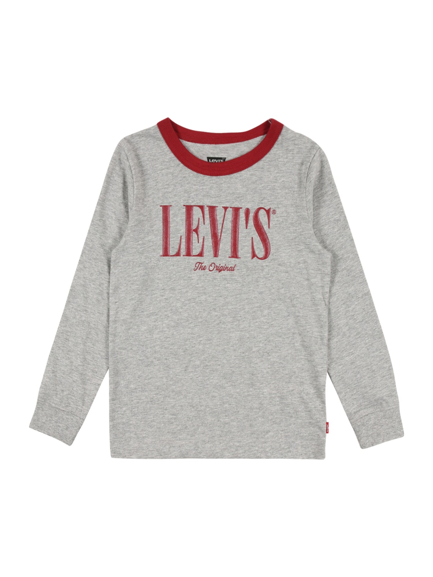 LEVI'S Marškinėliai  margai pilka / rubinų raudona