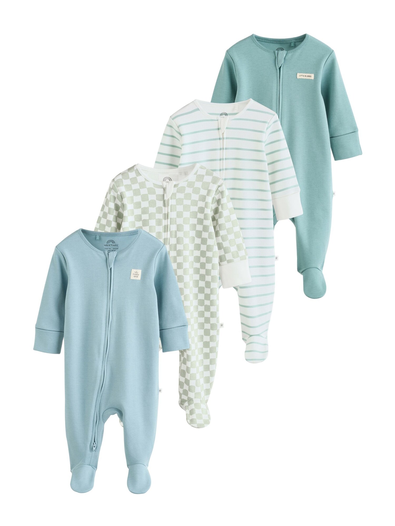 Next Pijamale  turcoaz / cyan / oliv / alb