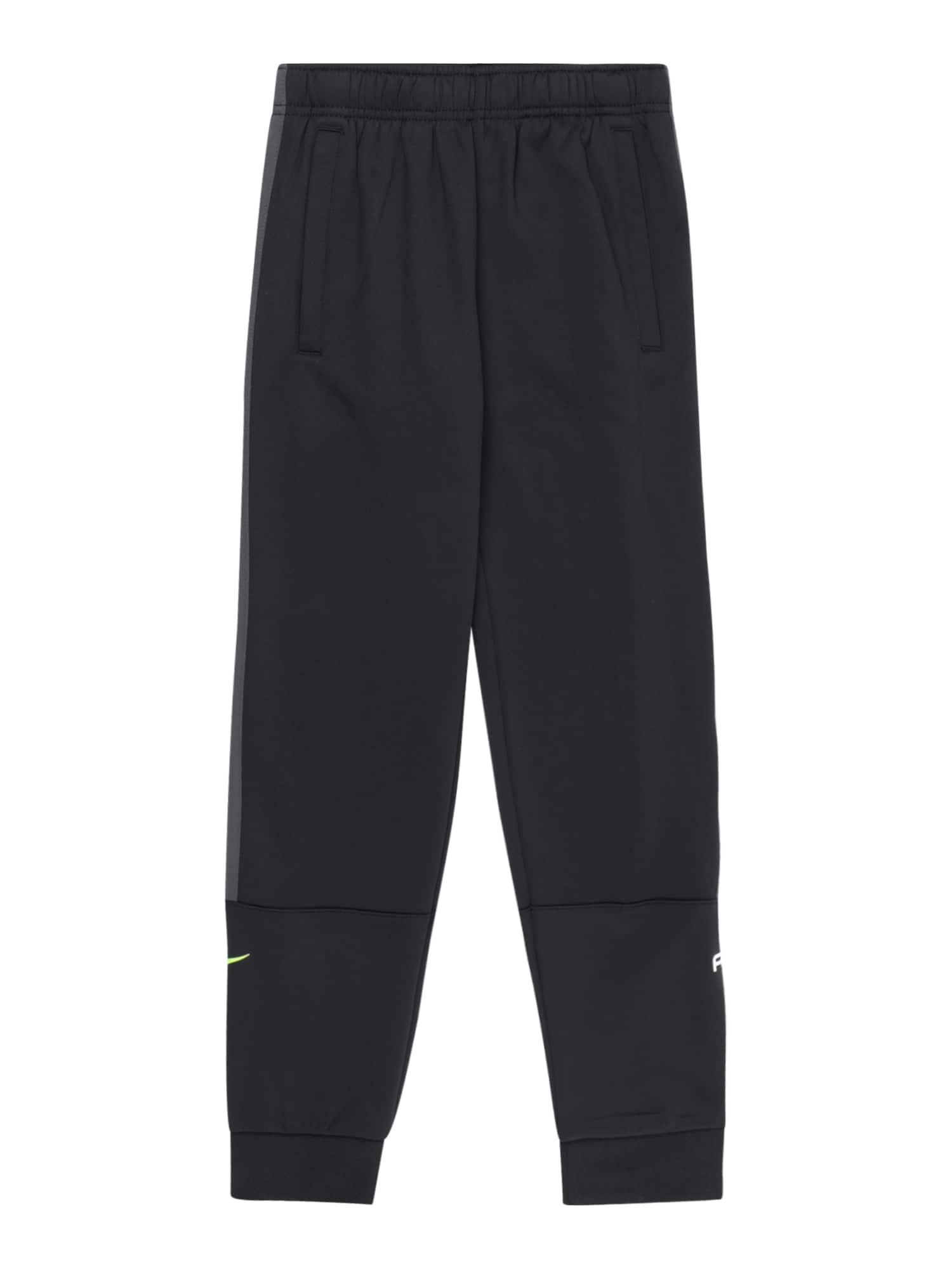 Nike Sportswear Pantaloni 'AIR'  verde neon / negru / alb
