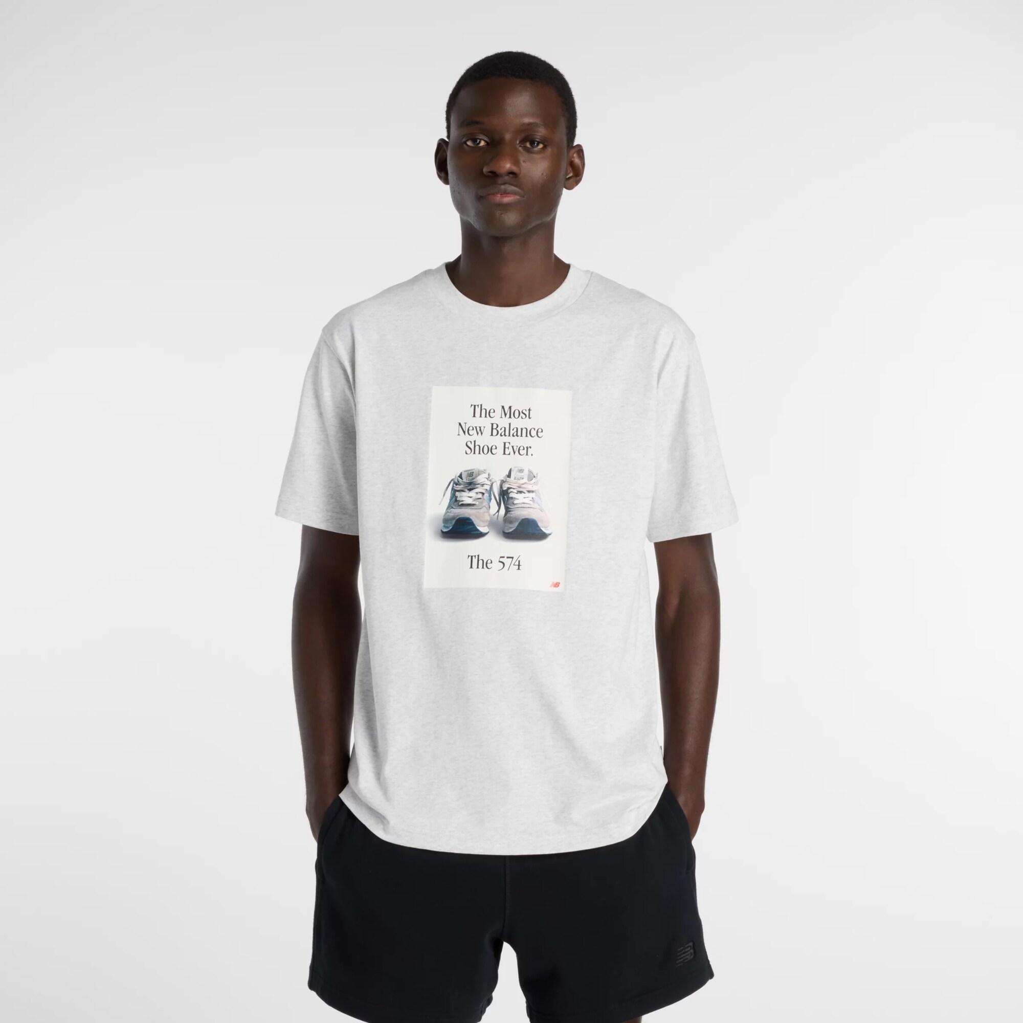 new balance Camiseta '574'  azul / gris claro / negro / blanco