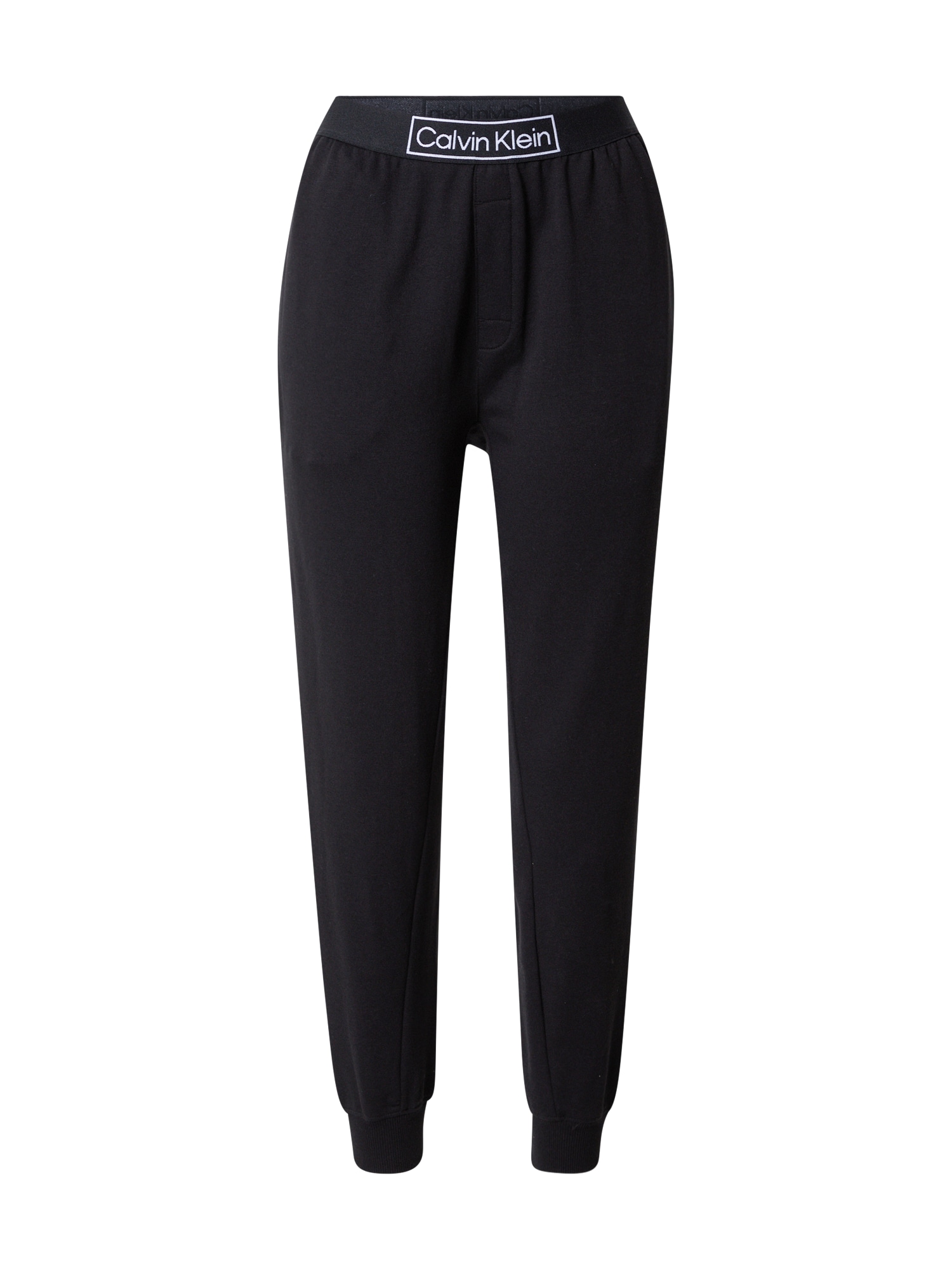 Calvin Klein Underwear Spodnji del pižame  črna / bela