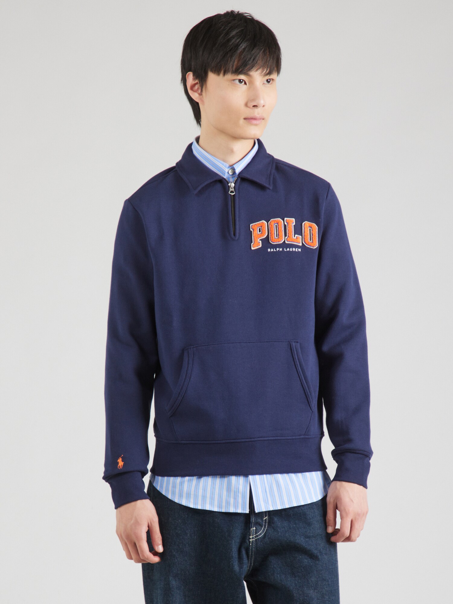 Polo Ralph Lauren Tréning póló  kék / tengerészkék / neonnarancs / piszkosfehér termék 2. képe