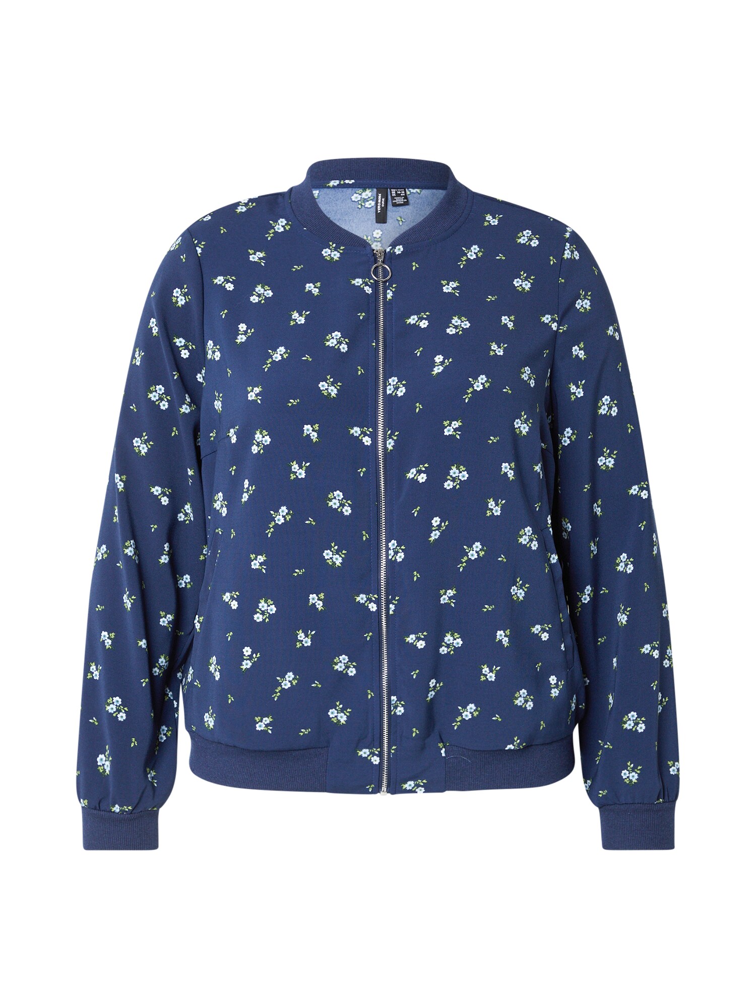 Vero Moda Curve Geacă de primăvară-toamnă  bleumarin / albastru deschis / verde deschis