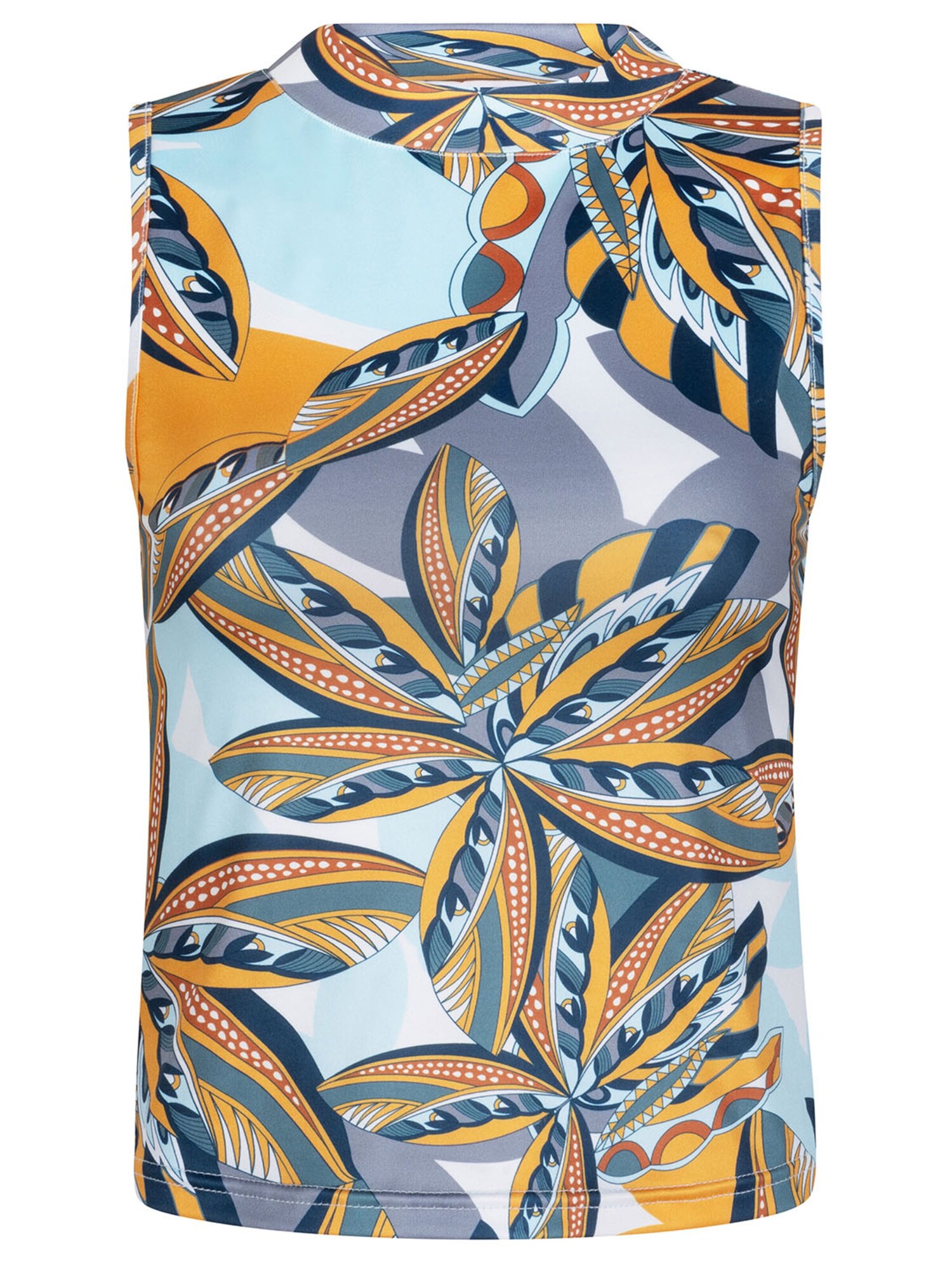 Chic By Lirette Top Crop Top Halter Palm