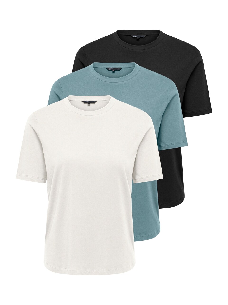 T-shirt 'ONLONLY' ljusgrön / svart
