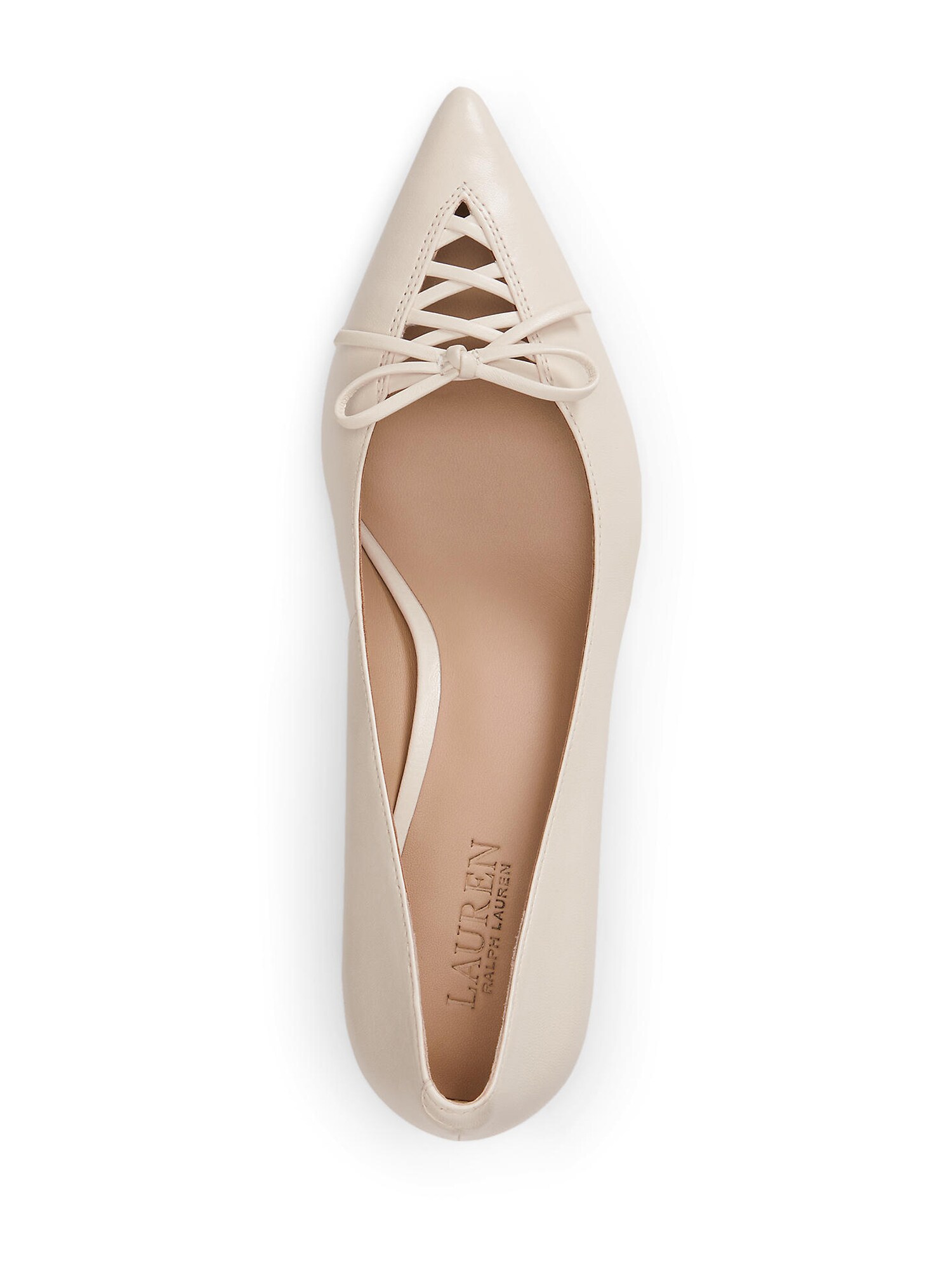 Lauren Ralph Lauren Zapatos con plataforma 'ADRIENNE' blanco lana – imagen 3