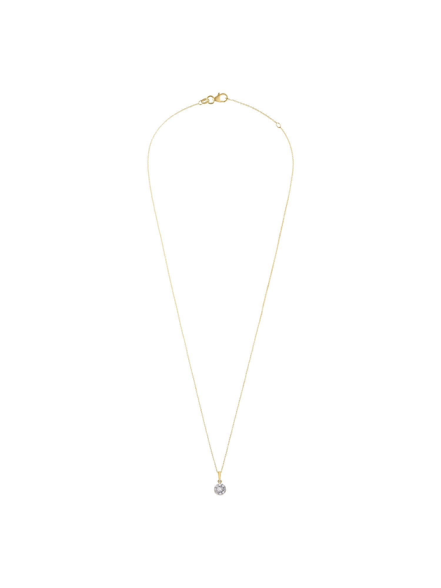 Lucardi Ketting 'Schick' Goud / Transparant