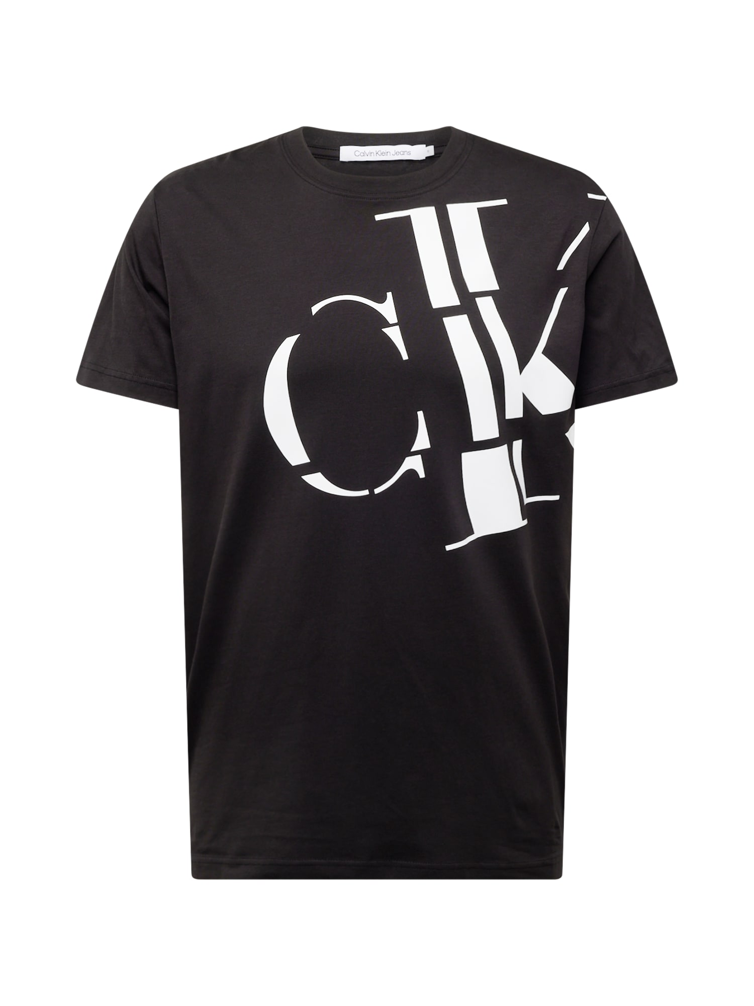 Calvin Klein Jeans Тениска  черно / бяло