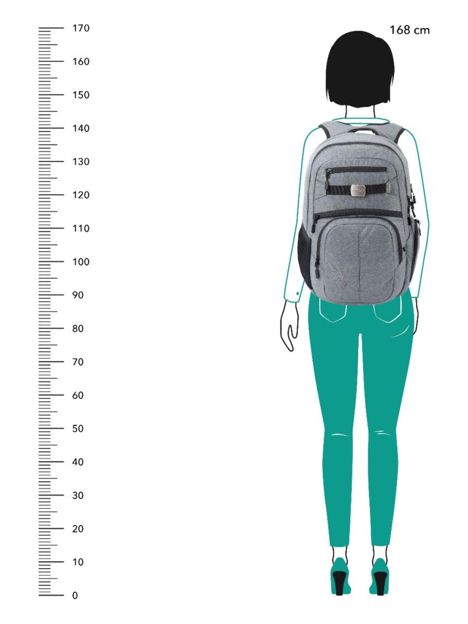NITRO Mochila  gris – imagen 28