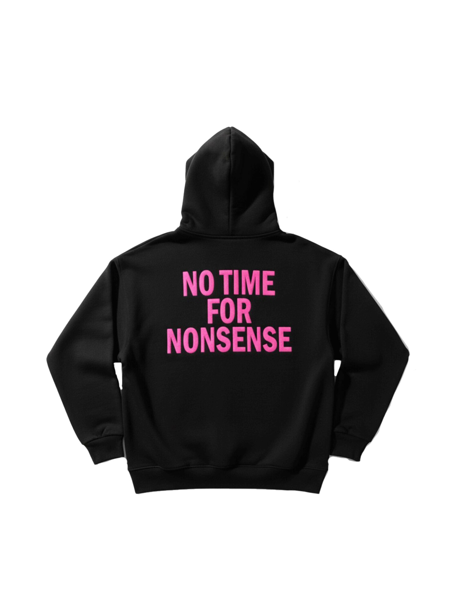 Kleidermafia Sudadera 'Oversize “No Time for Nonsense” Hoodie - Black' negro