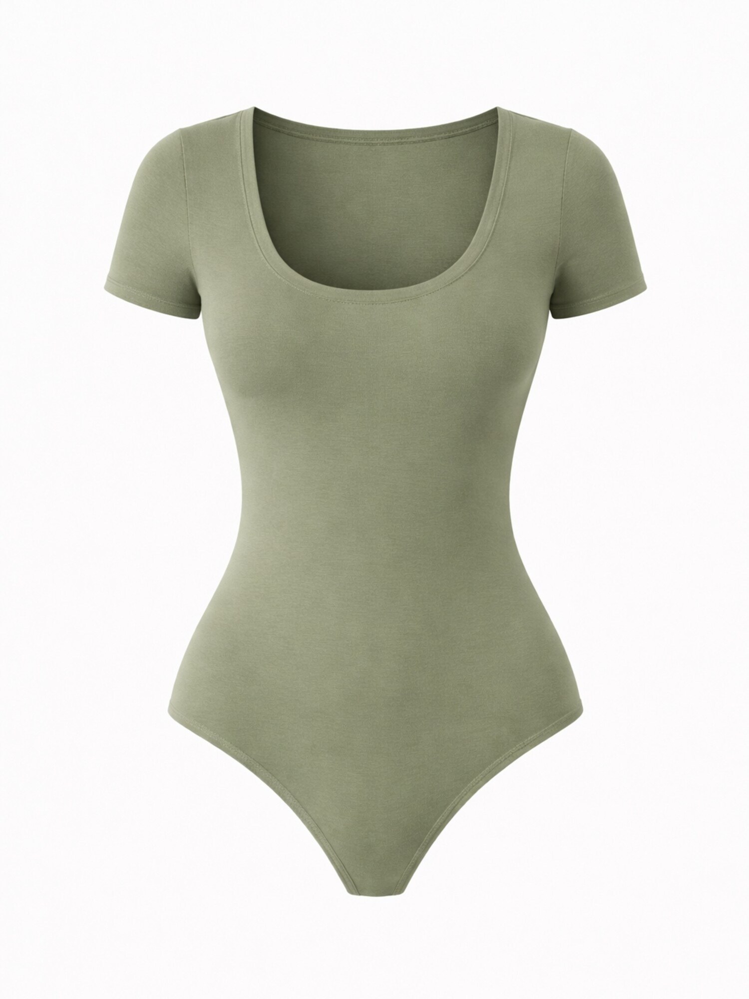LEAFLETIC Body 'Leafletic Women’s Short Sleeve U-Neck Bodysuit'  verde