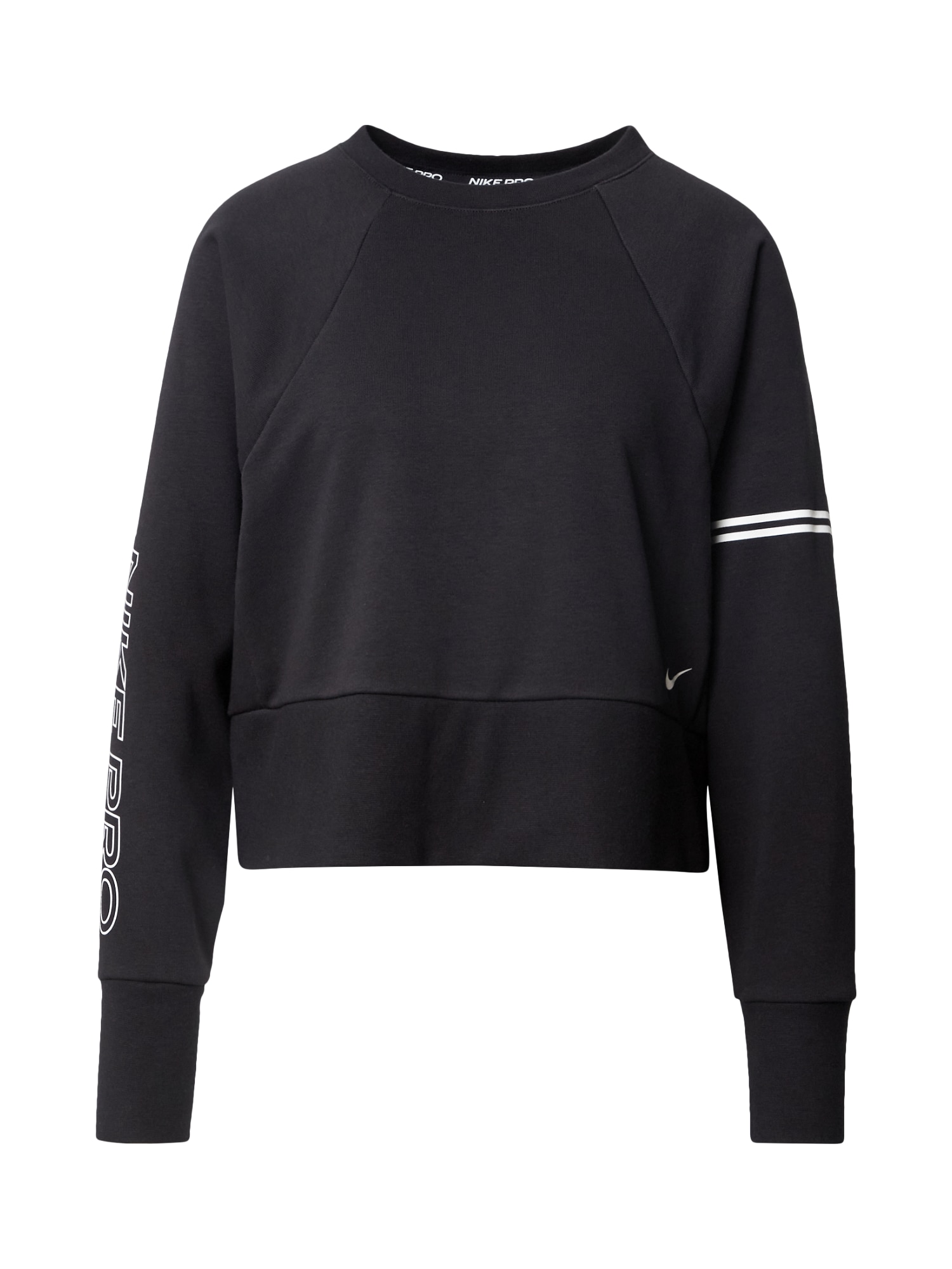 NIKE Sportinio tipo megztinis 'Pro Dri-Fit Get Fit'  balta / juoda