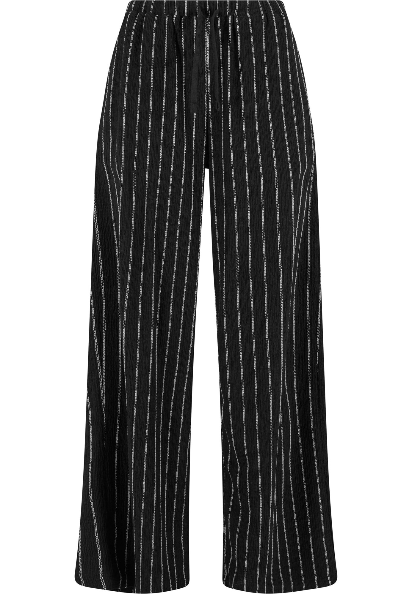 Urban Classics Pantaloni  negru / alb