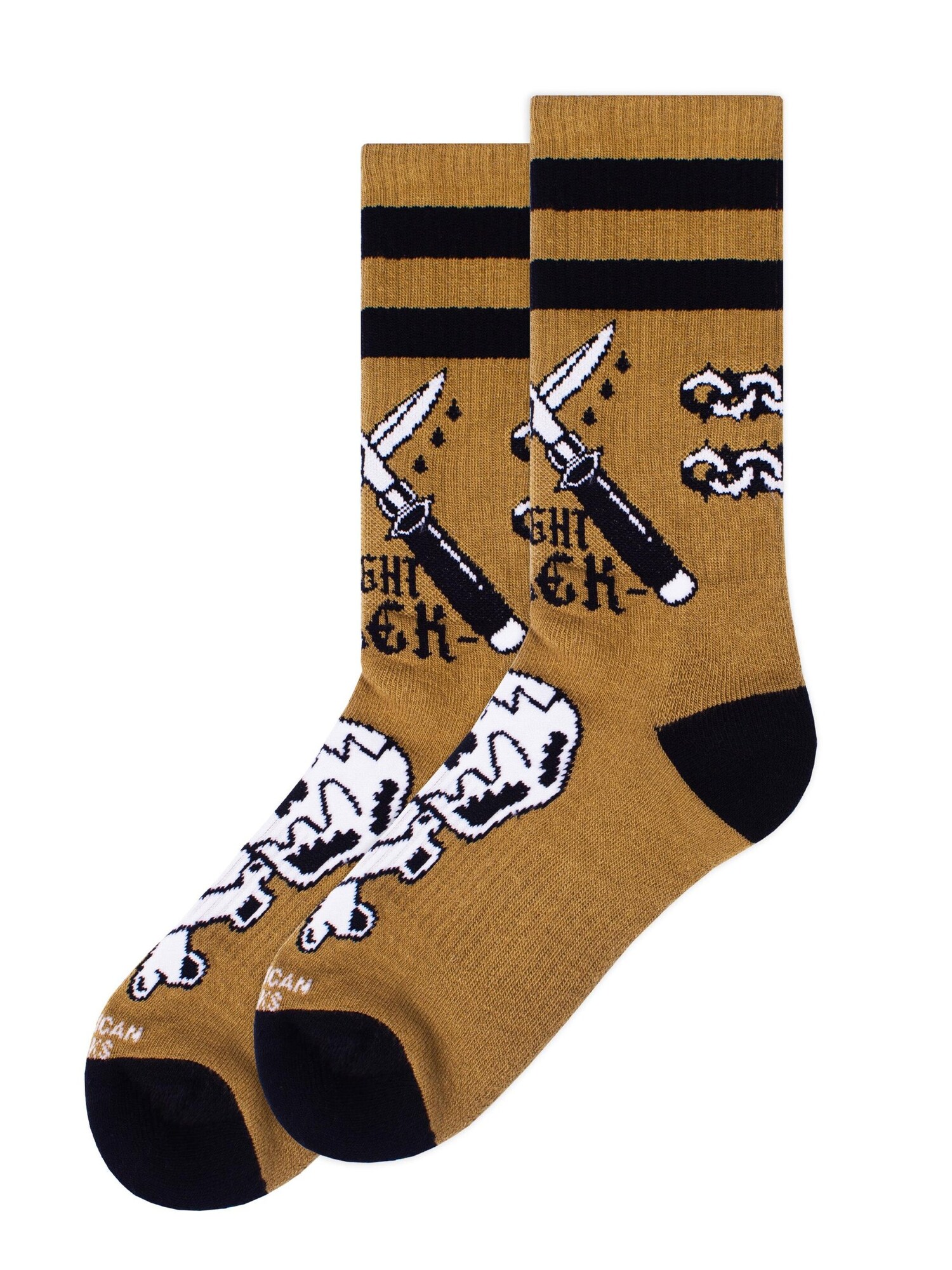 American Socks Calcetines 'Fight Back'  marrón