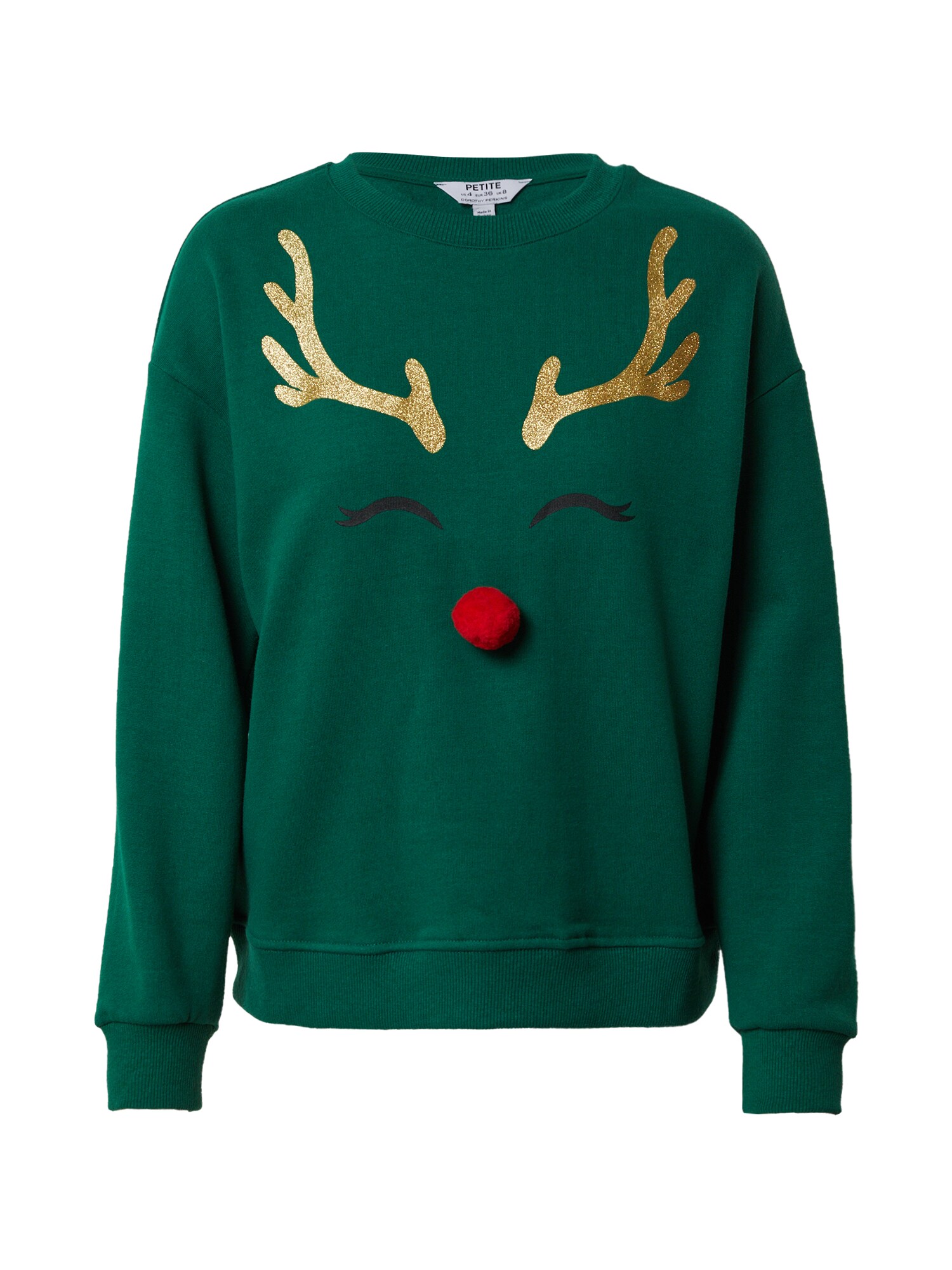 Dorothy Perkins Megztinis be užsegimo 'RUDOLPH'  žalia / auksas / juoda / raudona