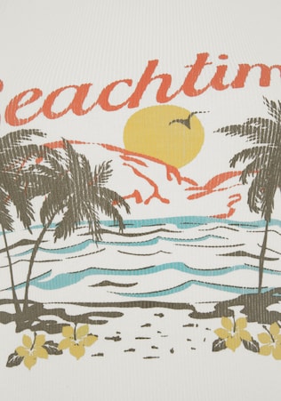 BEACH TIME, Top, fehér
