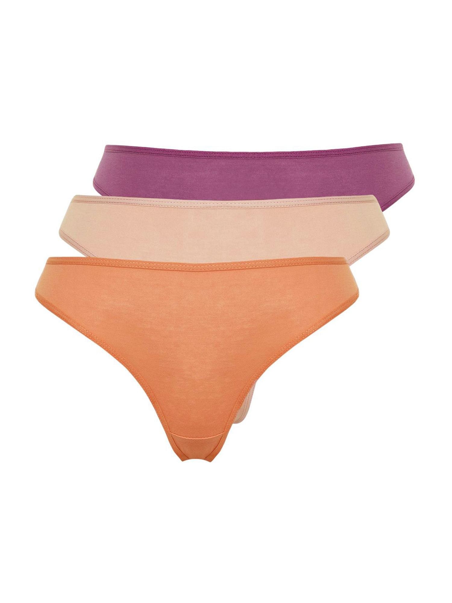 Trendyol String bugyik  bézs / lila / narancs akciós termékkép 1
