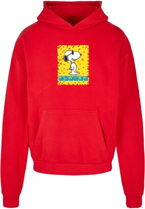 Merchcode Sweatshirt ‘Peanuts – Player’ Geel / Groen / Rood / Offwhite