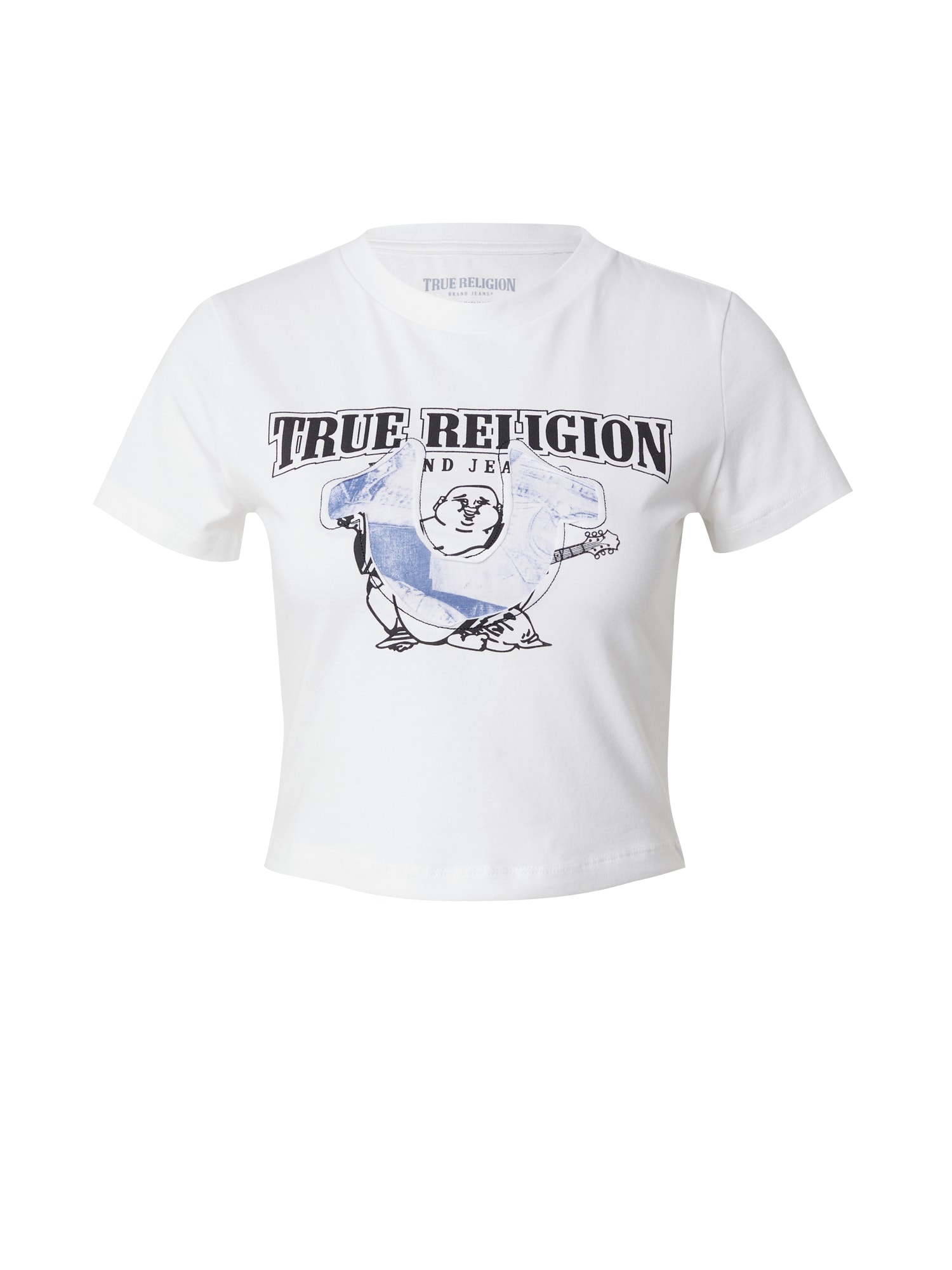 True Religion Tričko  modrá / čierna / biela