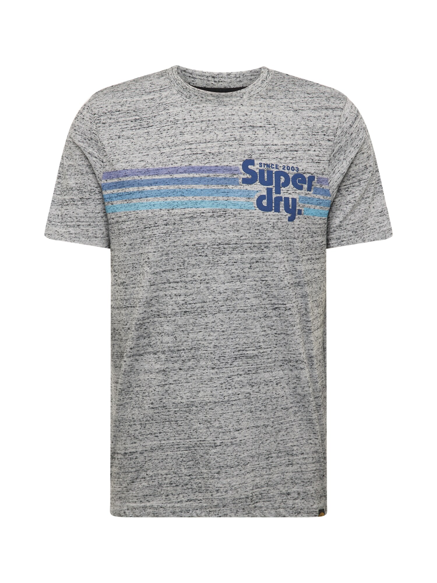 Superdry Tričko 'Terrain'  námornícka modrá / neónovo modrá / sivá / tmavosivá