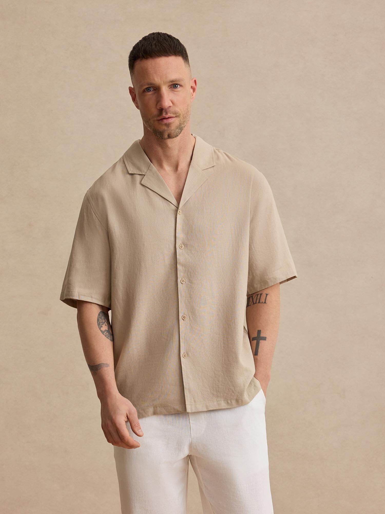DAN FOX APPAREL Ing 'Ryan'  taupe termék 2. képe
