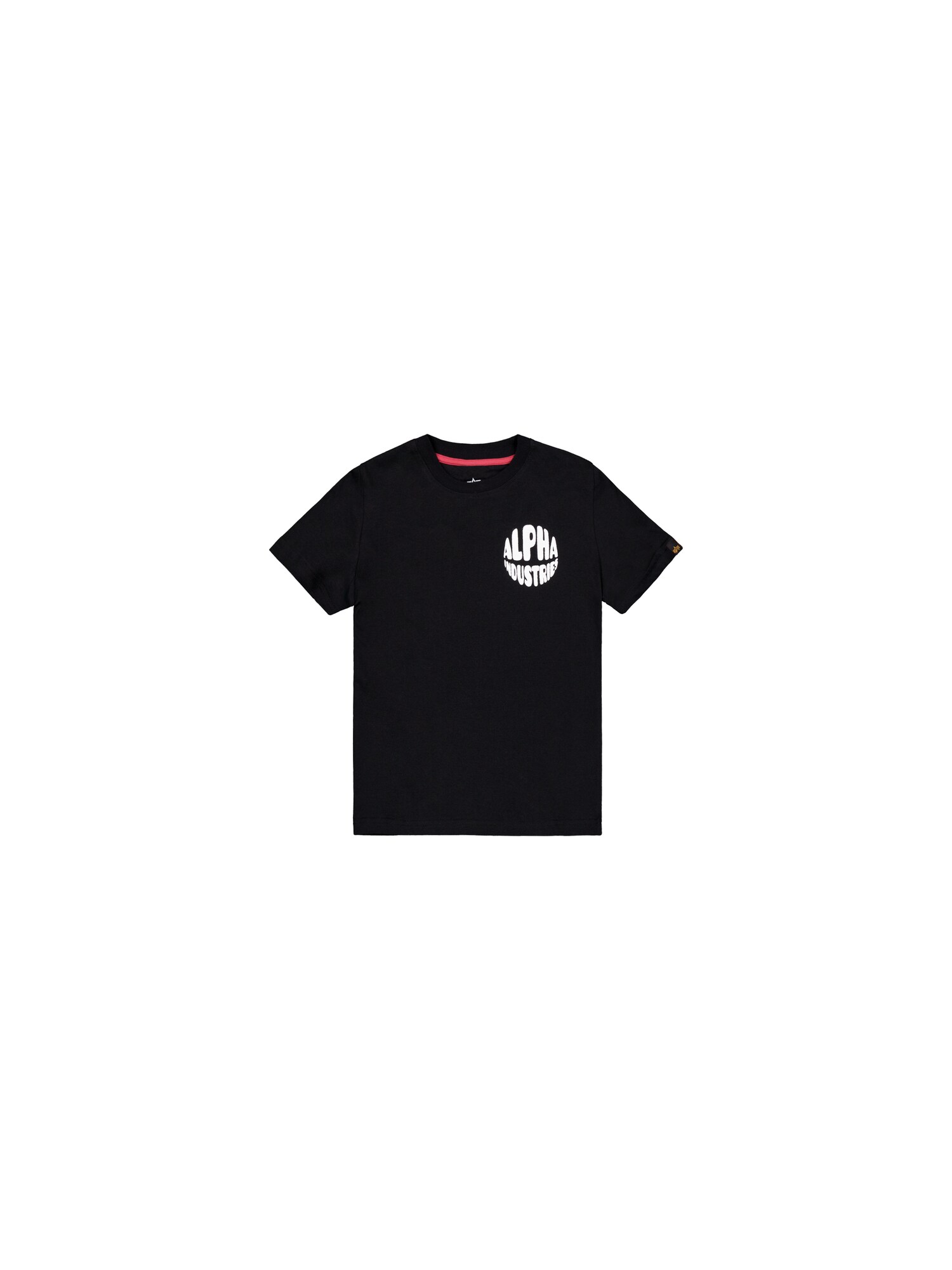 ALPHA INDUSTRIES Tricou  negru / alb