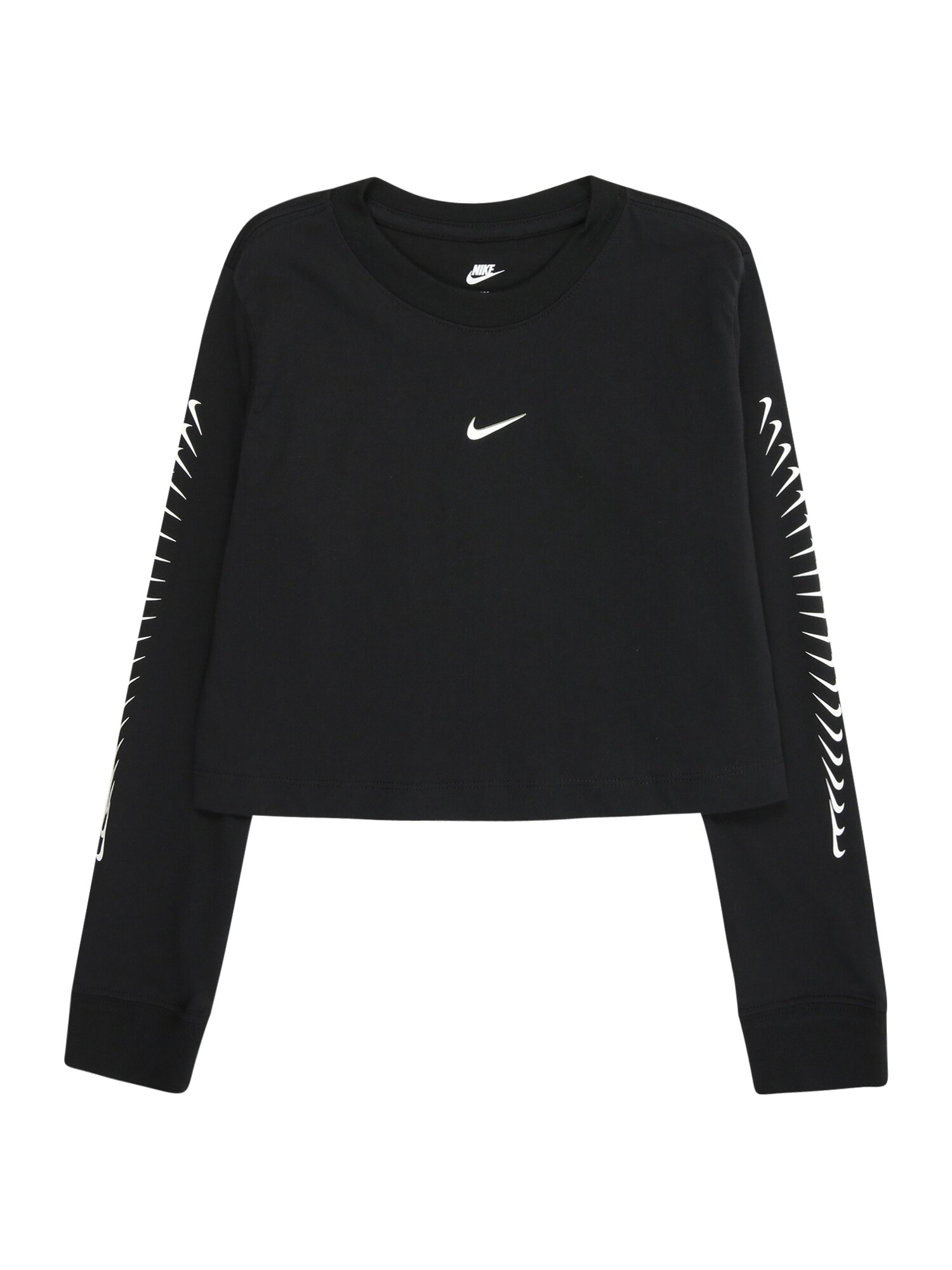 Nike Sportswear Tričko 'DANCE SWOOSH'  čierna / biela