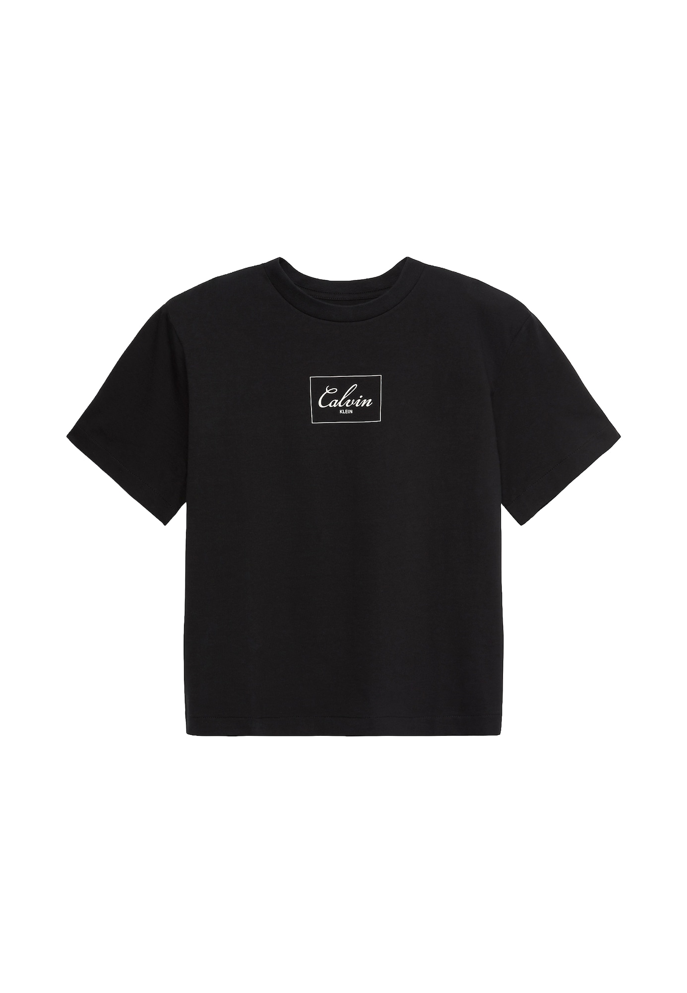 Calvin Klein Jeans Tricou negru / alb