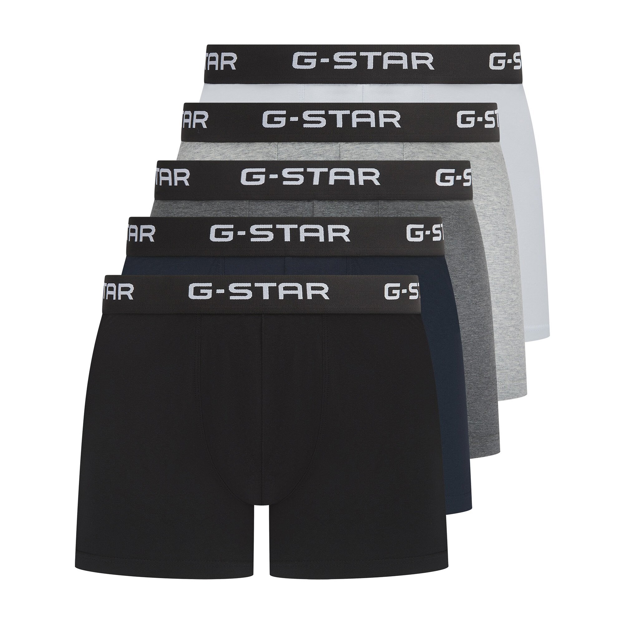 G-Star Boxershorts 'Maize' Donkerblauw / Grijs / Zwart / Wit