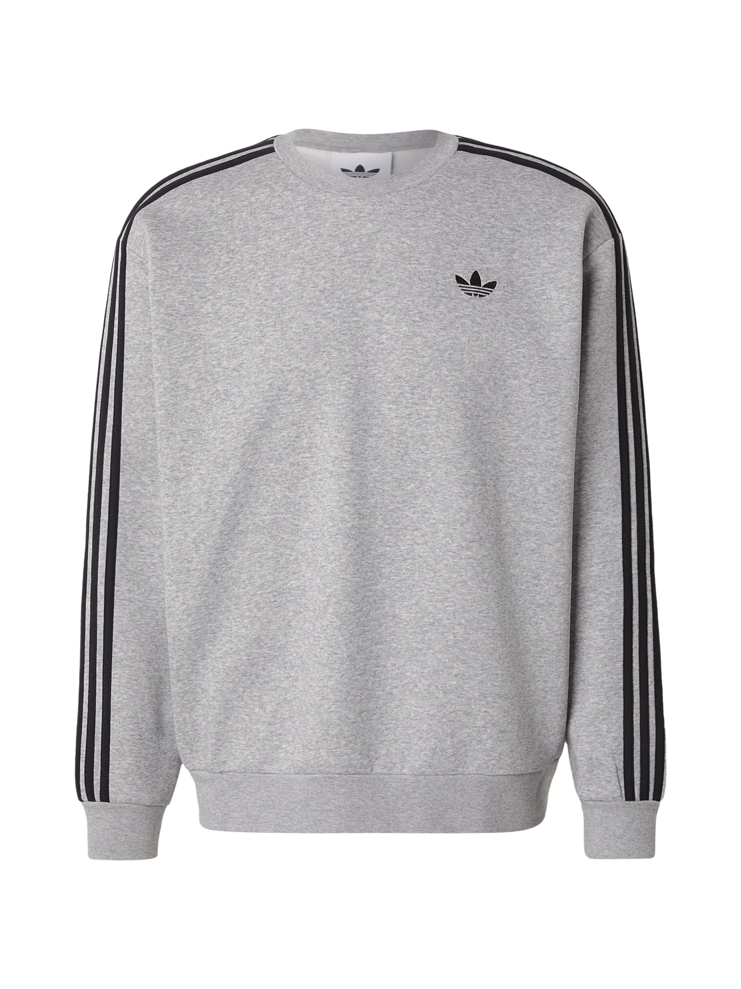ADIDAS ORIGINALS Bluză de molton  gri / negru