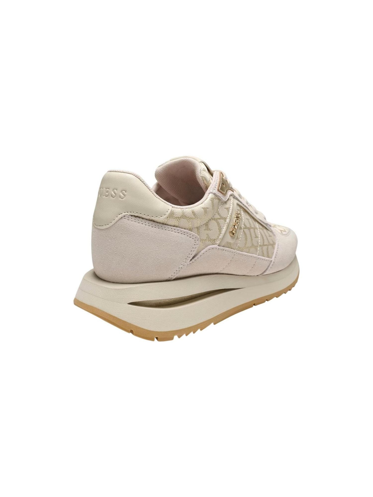 GUESS Zapatillas deportivas bajas 'Energy' crema / piel / chamois – imagen 3
