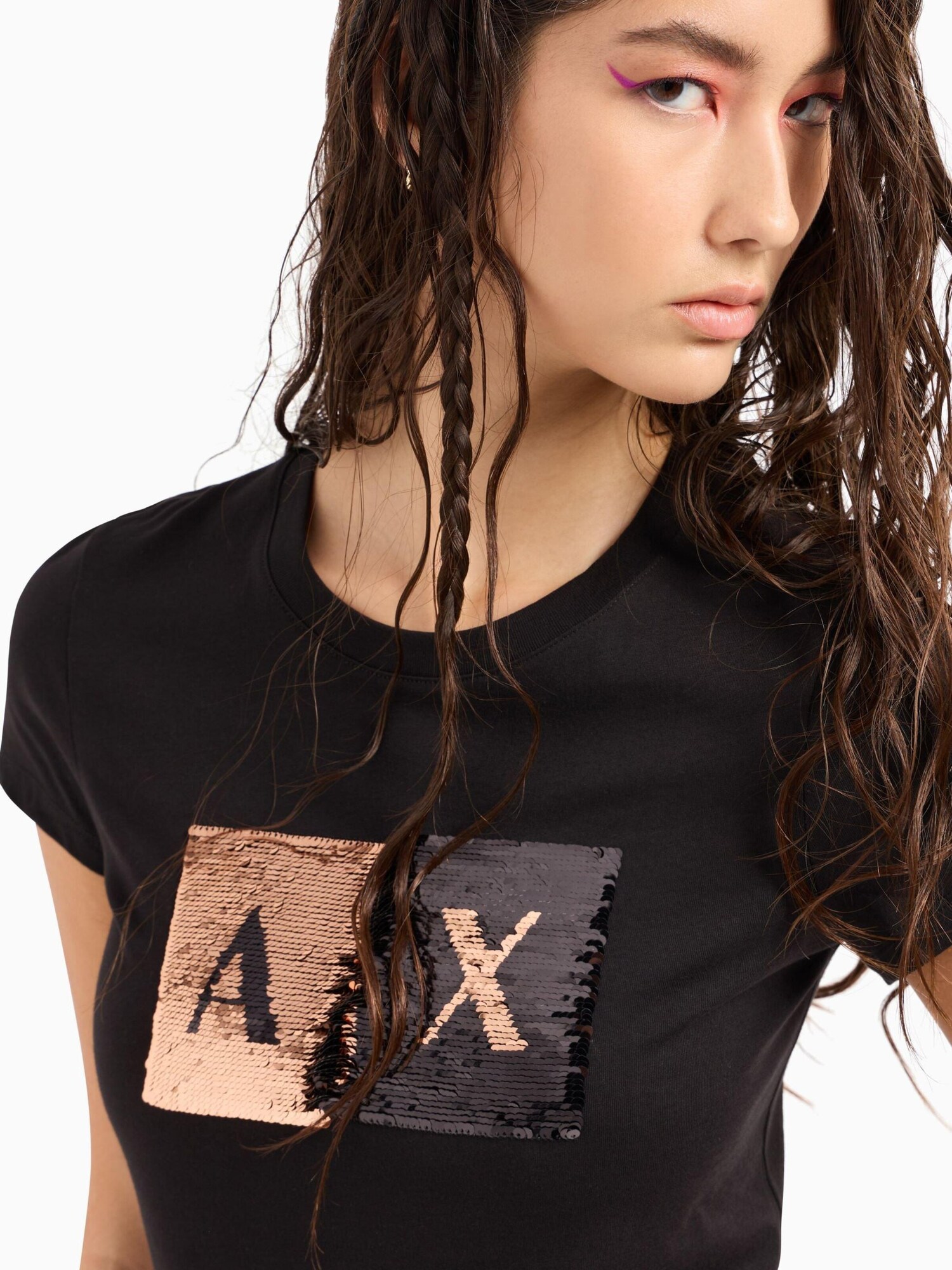 ARMANI EXCHANGE Camiseta negro – imagen 11