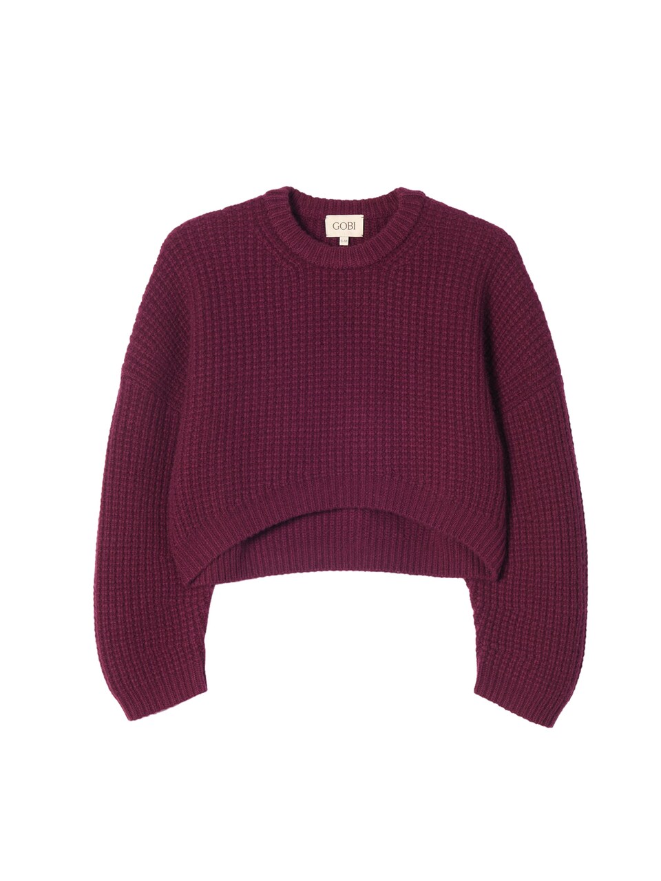 Tröja 'Women's Oval-Sleeve Cropped Cashmere Sweater'