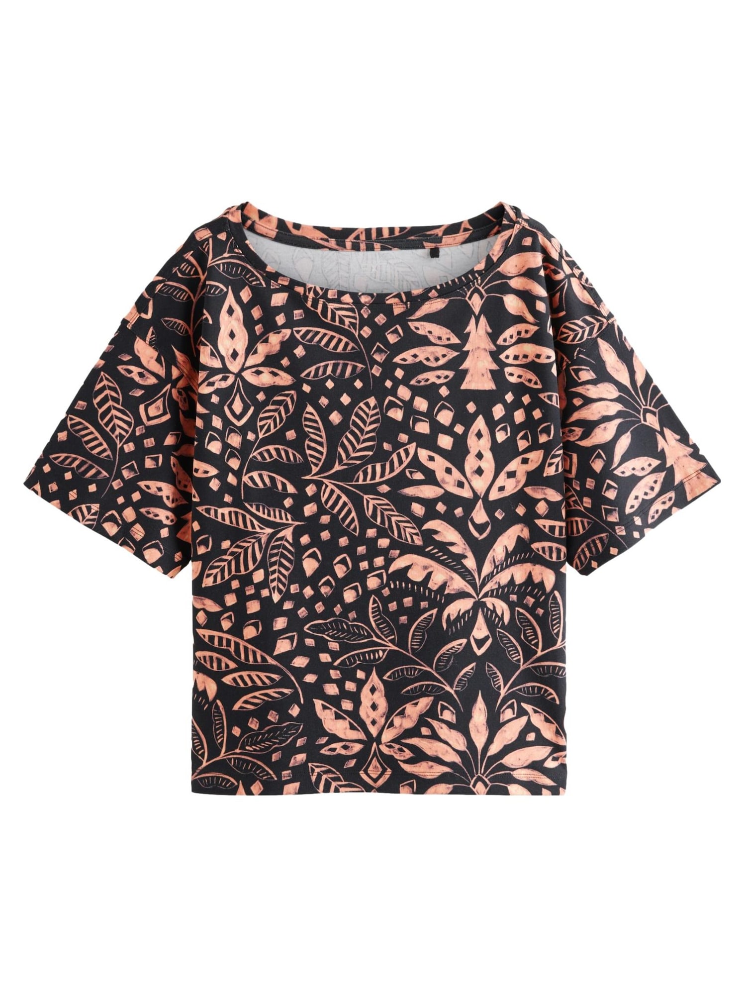 Next Tricou  bronz / negru