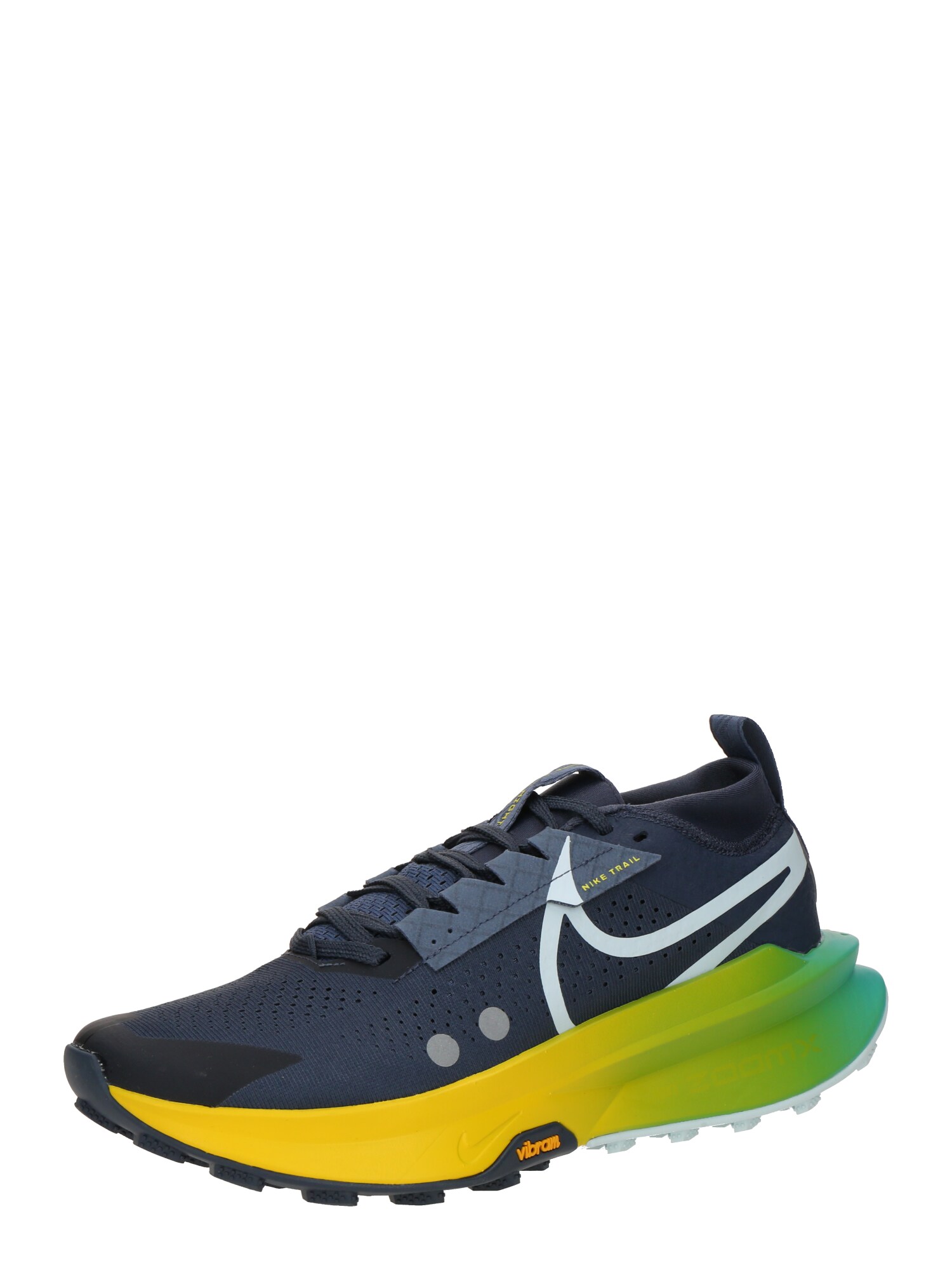 Nike Sportswear Sneaker low ZOOMX ZEGAMA TRAIL 2  albastru deschis / albastru închis / galben citron