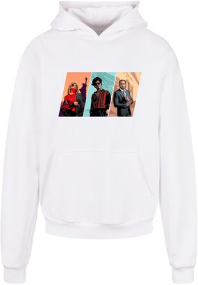 Merchcode Sweatshirt ‘Grand Trio’ Gemengde kleuren / Wit