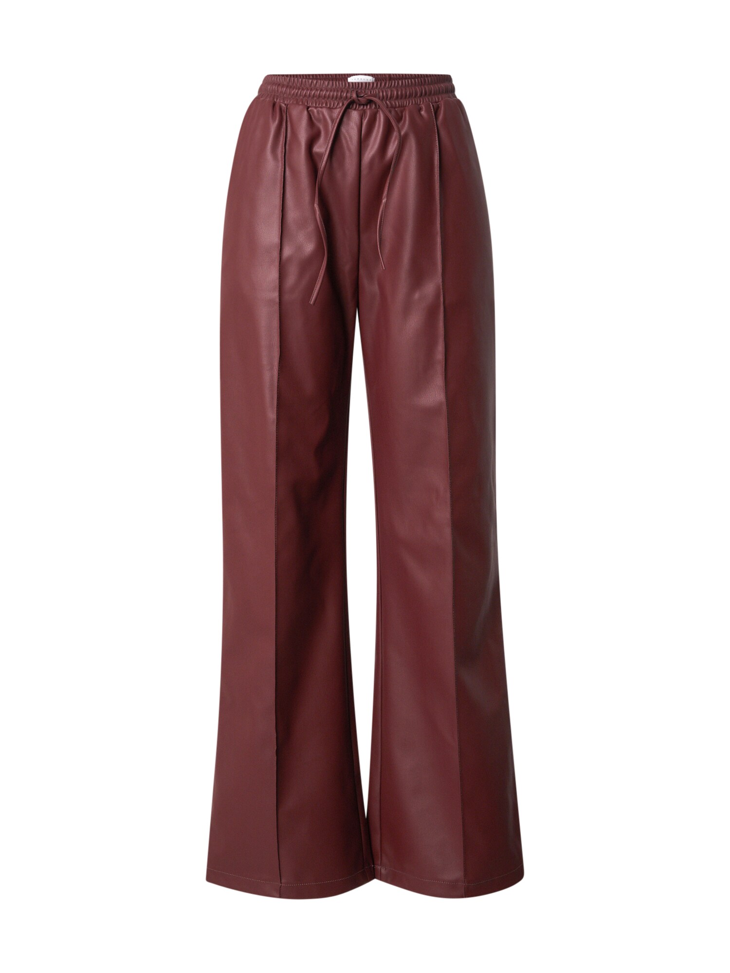 TOPSHOP Nohavice s pukmi burgundská